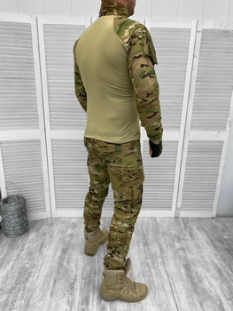 Тактический летний военный костюм Flash ( Убакс с рукавом + Штаны ), Камуфляж: Мультикам, Размер: L