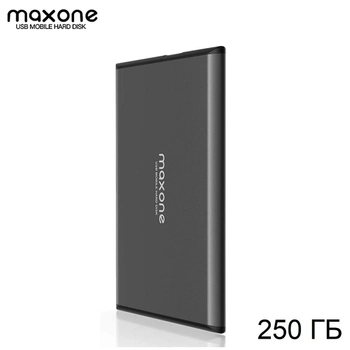 Зовнішній жорсткий диск Maxone 2.5 In 250GB HDD Graphite