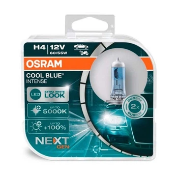 Галогенная автолампа Osram H4 Next Gen Cool Blue Intense H4 12V 60/55W P43t 64193CBN-HCB (02089)