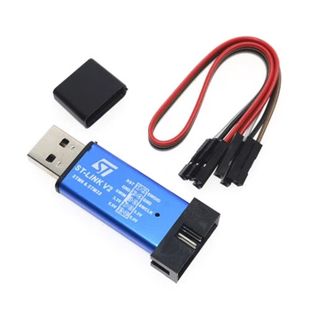 Программатор отладчик для микроконтроллеров STM8 и STM32, USB, 6.5x2.5x1.5 см, с кабелем