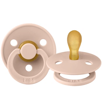 Ортодонтична латексна пустушка BIBS Colour Symmetrical Blush 0-6 міс. розмір 1