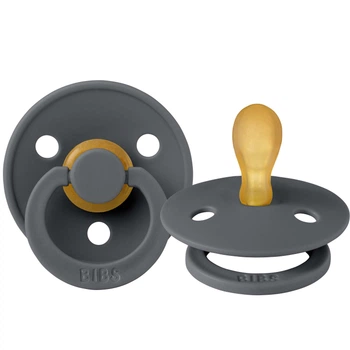 Ортодонтична латексна пустушка BIBS Colour Symmetrical Iron 0-6 міс. розмір 1
