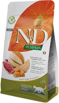 Сухий беззерновий корм для дорослих кішок Farmina Pumpkin Duck & Cantaloupe Melon з качкою та гарбузом 300 г (8010276035356)