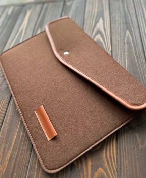 Чохол з повсті CaseFashion Wave для MacBook 13/13.6" Brown