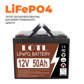 Аккумулятор LifePo4 50Ah 12,8 V с BMS (в комплекте с зарядным устройством)