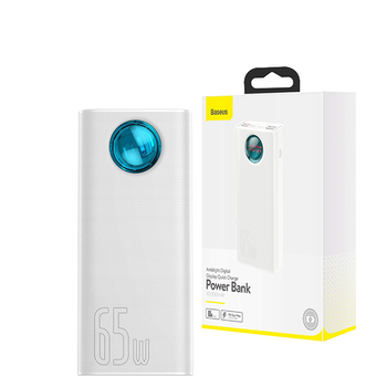 Повербанк (Power Bank) Baseus 65W 30000mAh PPLG-A02 White з підтримкою зарядки ноутбука