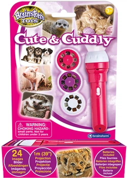 Latarka projektorowa Brainstorm Toys Magic and Fluffy Animals (3 dyski, 24 zdjęcia) (5060122732710)