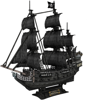 3D пазл CubicFun Корабель Чорної Бороди "Помста Королеви Анни" (T4018h)
