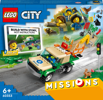 Zestaw klocków LEGO City Missions Misje ratowania dzikich zwierząt 246 elementów (60353)