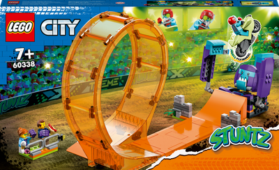 Zestaw klocków LEGO City Stuntz Kaskaderska pętla i szympans demolka 226 elementów (60338)