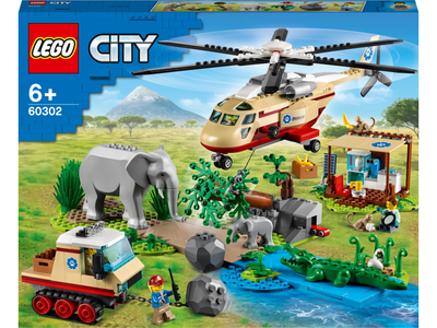 Zestaw klocków LEGO City Operacja ratowania zwierząt 525 elementów (60302)