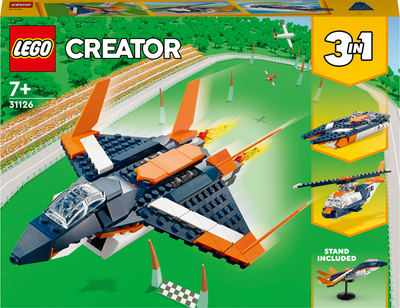Zestaw klocków LEGO Creator Odrzutowiec naddźwiękowy 215 elementów (31126)
