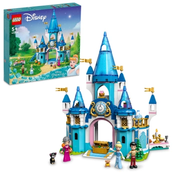 Zestaw klocków LEGO Disney Princess Zamek Kopciuszka i księcia z bajki 365 elementów (43206)