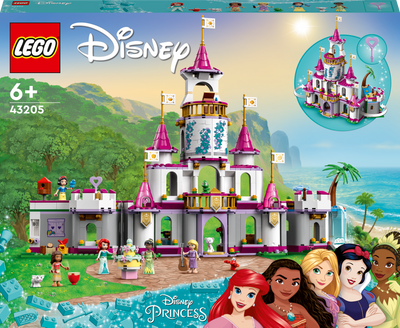 Zestaw klocków LEGO Disney Princess Zamek wspaniałych przygód 698 elementów (43205)