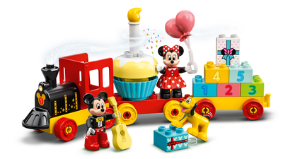 Zestaw klocków LEGO DUPLO Disney Urodzinowy pociąg myszek Miki i Minnie 22 elementy (10941)