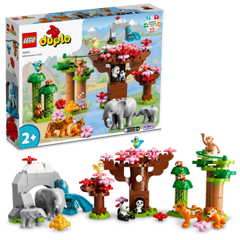 Zestaw klocków LEGO DUPLO Town Dzikie zwierzęta Azji 116 elementów (10974)
