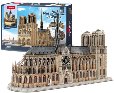 Puzzle 3D CubicFun Notre Dame de Paris otwarcie (MC260h) (6944588202606)