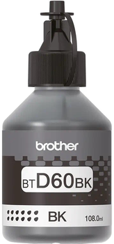 Чорнило Brother BTD60BK 108 мл Black (BTD60BK)