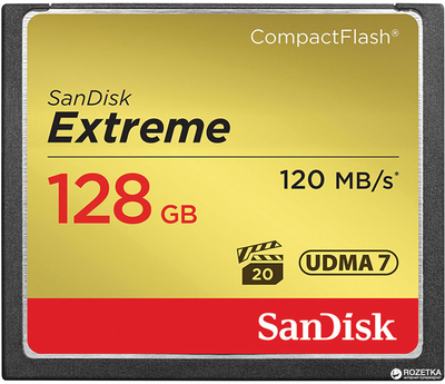 SanDisk Extreme CompactFlash 128GB (SDCFXSB-128G-G46)