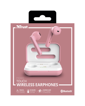 Słuchawki Trust Primo Touch True Wireless Mic Różowe (23782)