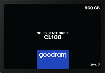 Dysk SSD Goodram CL100 Gen.3 960GB 2.5" SATA III 3D NAND TLC (SSDPR-CL100-960-G3)