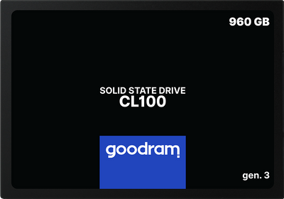 Goodram SSD CL100 Gen.3 960GB 2.5" SATA III 3D NAND TLC (SSDPR-CL100-960-G3)
