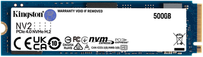 Kingston NV2 500GB M.2 2280 NVMe PCIe 4.0 x4 (SNV2S/500G)