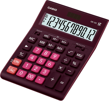 Kalkulator Casio 12 cyfr 155x209x34,5 (GR-12C-WR-W-EP)