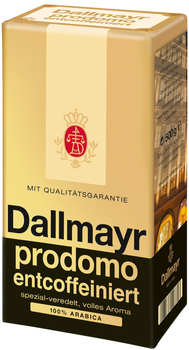 Кава мелена Dallmayr Prodomo Обсмажена без кофеїну 500 г (4008167113713)