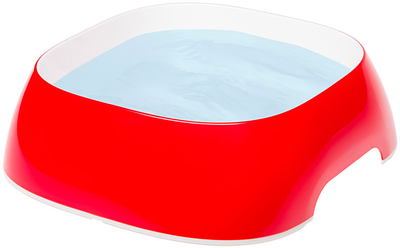 Plastikowa miska dla psów i kotów Ferplast Glam Large 1200 ml Czerwona (8010690149097)