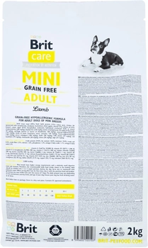 Сухий корм для дорослих собак мініатюрних порід Brit Care Mini Grain Free Adult 2 кг (8595602520107)