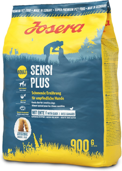 Сухий корм для собак Josera Sensi Plus з м'ясом качки та рисом 900 г (4032254745266)