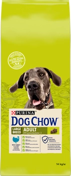 Sucha karma dla psów dużych ras od 2 roku życia Dog Chow Large Breed z indykiem 14 kg (7613034487926)