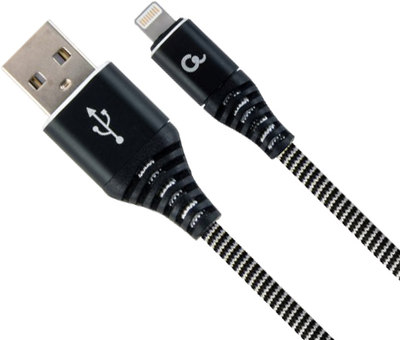 Кабель Cablexpert USB — Apple Lightning 2 м Black (CC-USB2B-AMLM-2M-BW)