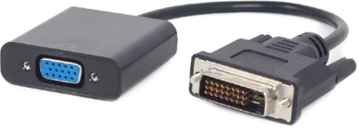 Adapter Cablexpert DVI-D - VGA 0,2 m Czarny (A-DVID-VGAF-01)