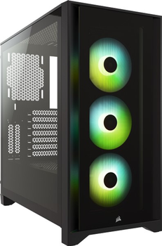 Obudowa Corsair iCUE 4000X RGB Szkło hartowane Czarne (CC-9011204-WW)