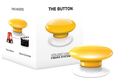 Inteligentny przycisk FIBARO The Button Z-Wave Yellow (FGPB-101-4_ZW5)