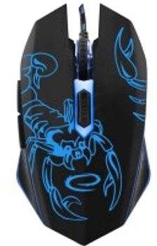 Миша Esperanza MX203 Scorpio USB Black/Blue (EGM203B)