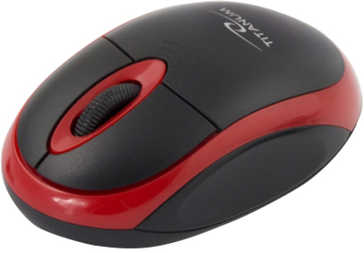 Mysz bezprzewodowa Esperanza Titanum TM116R czarno-czerwona