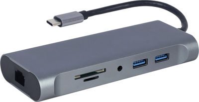 Док станція Cablexpert USB-C 7-в-1 (A-CM-COMBO7-01)