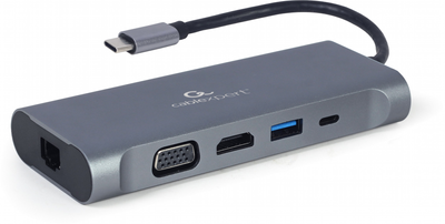 Док станція Cablexpert USB-C 7-в-1 (A-CM-COMBO7-01)