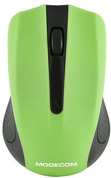 Bezprzewodowa mysz Modecom MC-WM9 czarno-zielona (M-MC-0WM9-180)