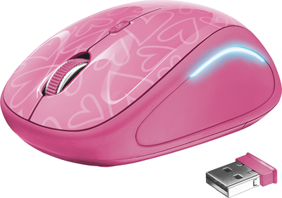 Миша Trust Yvi FX Wireless Pink (TR22336)