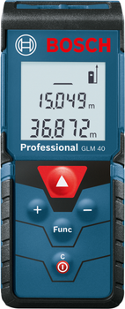 Лазерний далекомір Bosch Professional GLM 40 (0601072900)