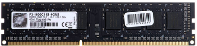 RAM G.Skill DDR3-1600 4096MB PC3-12800 (F3-1600C11S-4GNS)