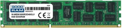 Пам'ять Goodram DDR3L-1600 8192MB PC3L-12800 ECC Registered (W-MEM1600R3D48GLV)