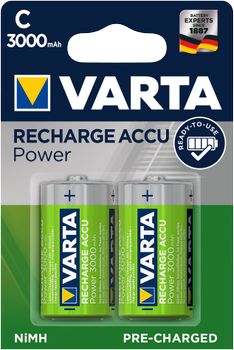 Akumulator Varta Recharge Accu Power C 3000 mAh BLI 2 Ni-MH (56714101402) (4008496550739)