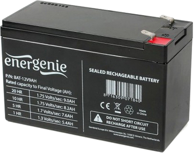 Акумуляторна батарея EnerGenie 12V 9Ah (BAT-12V9AH)