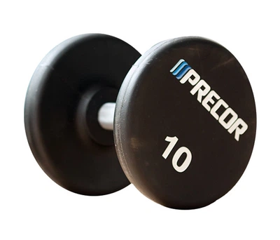Набор гантелей обрезиненных в уретане PRECOR 2 - 10 кг (FM-UPD-2-10kg), черный
