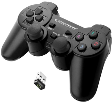 Pad do gier bezprzewodowy ESPERANZA Gladiator PC/PS3 czarny (EGG108K)